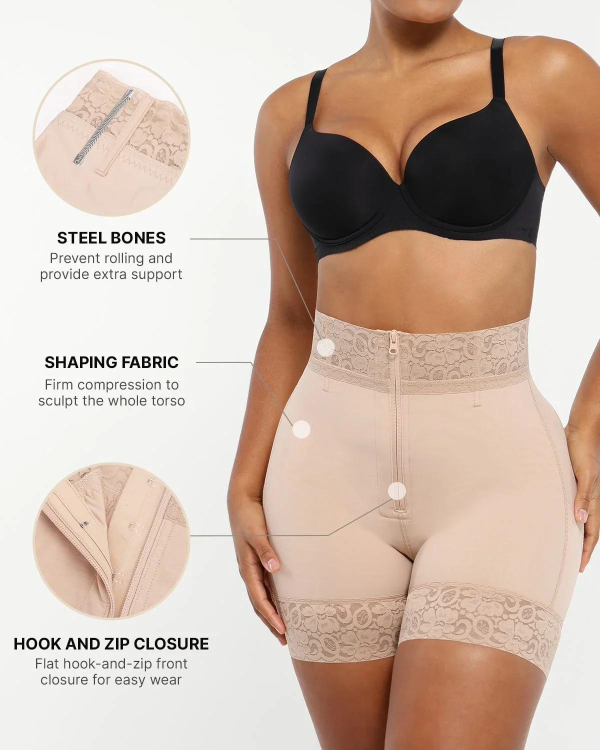 BOOT-YEAH™ AirSlim® Mid-Rise Steel Boned Butt-Lifting Short - Image 3