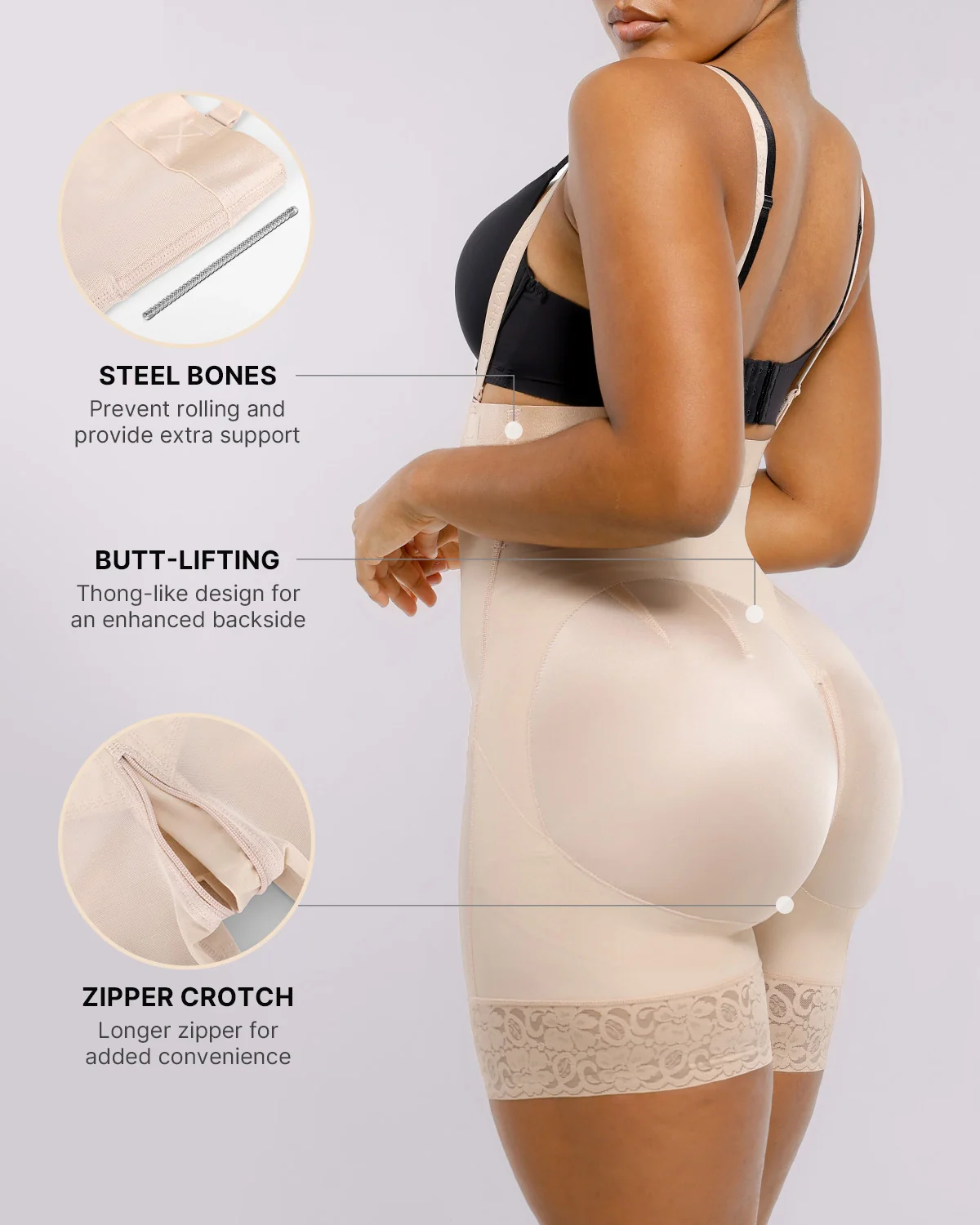 BOOT-YEAH™ AirSlim® Postpartum Side Zipper Support Short - Image 12
