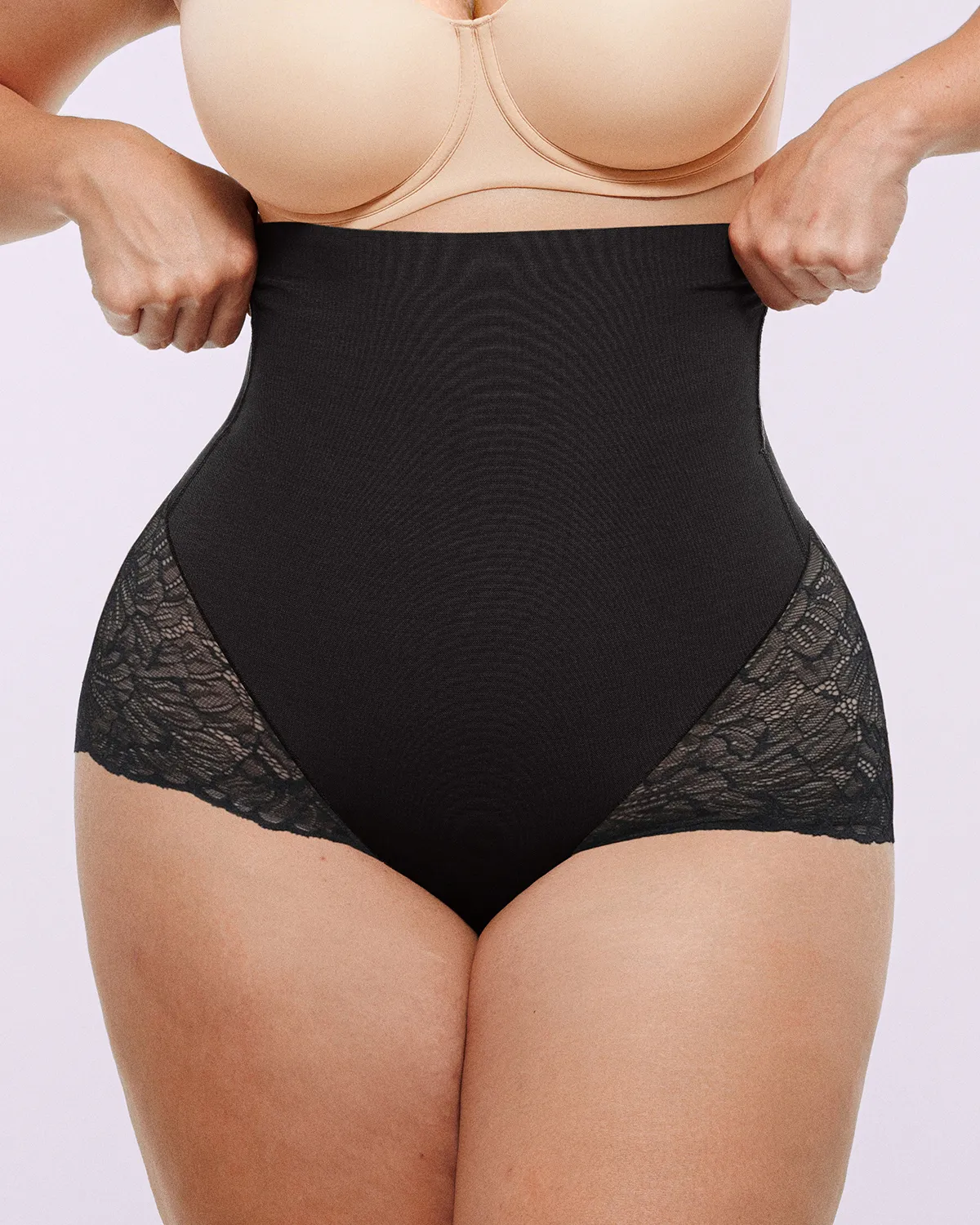 Bare Essentials™ MeshSmooth™ High-Waisted Sheer Lace Brief - Image 13