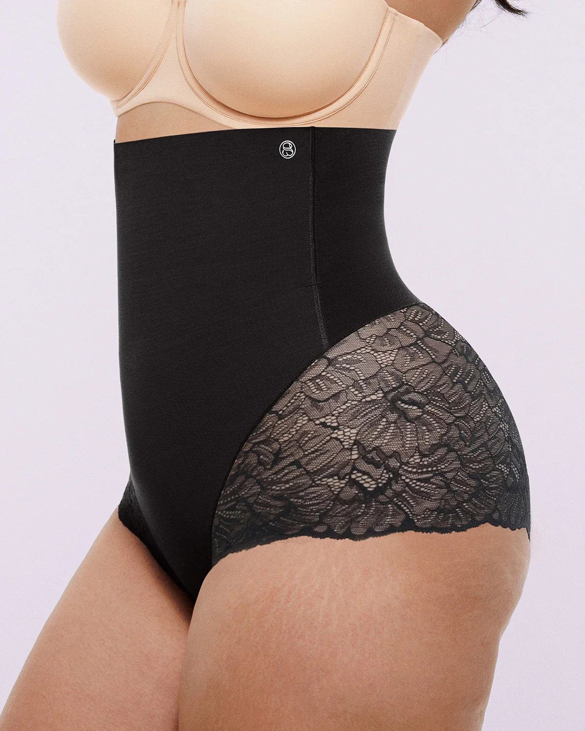 Bare Essentials™ MeshSmooth™ High-Waisted Sheer Lace Brief - Image 14