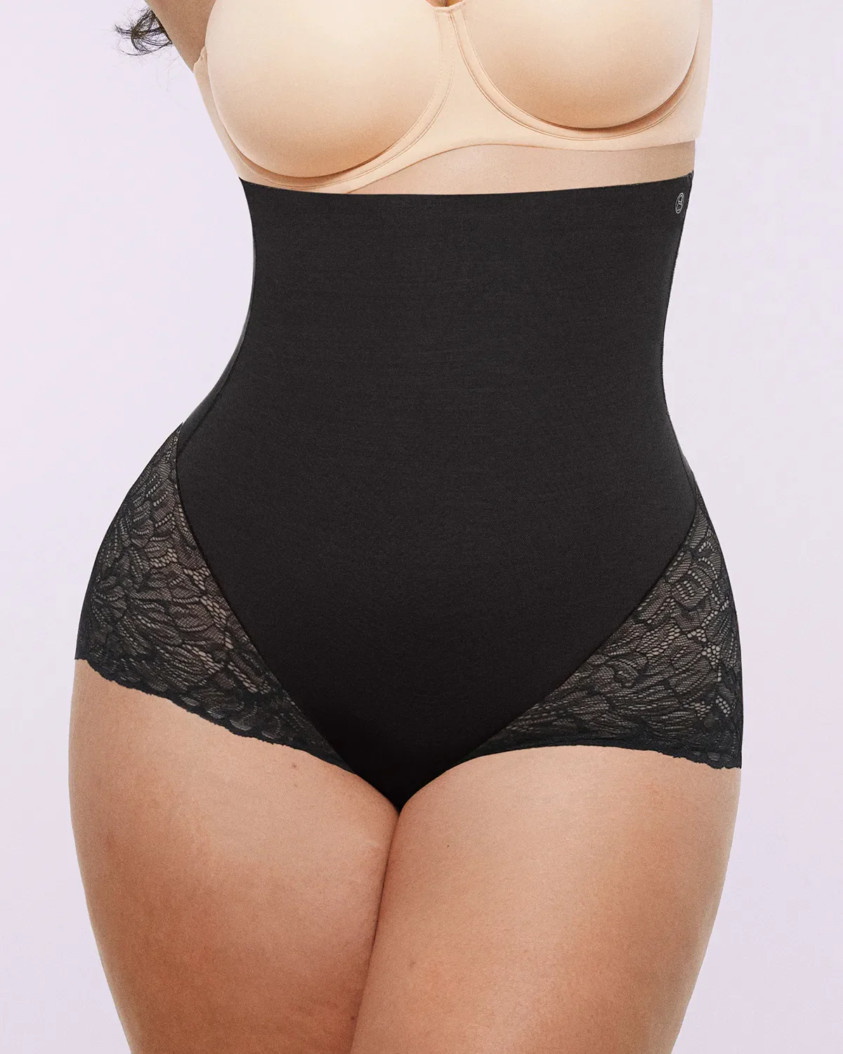 Bare Essentials™ MeshSmooth™ High-Waisted Sheer Lace Brief - Image 15