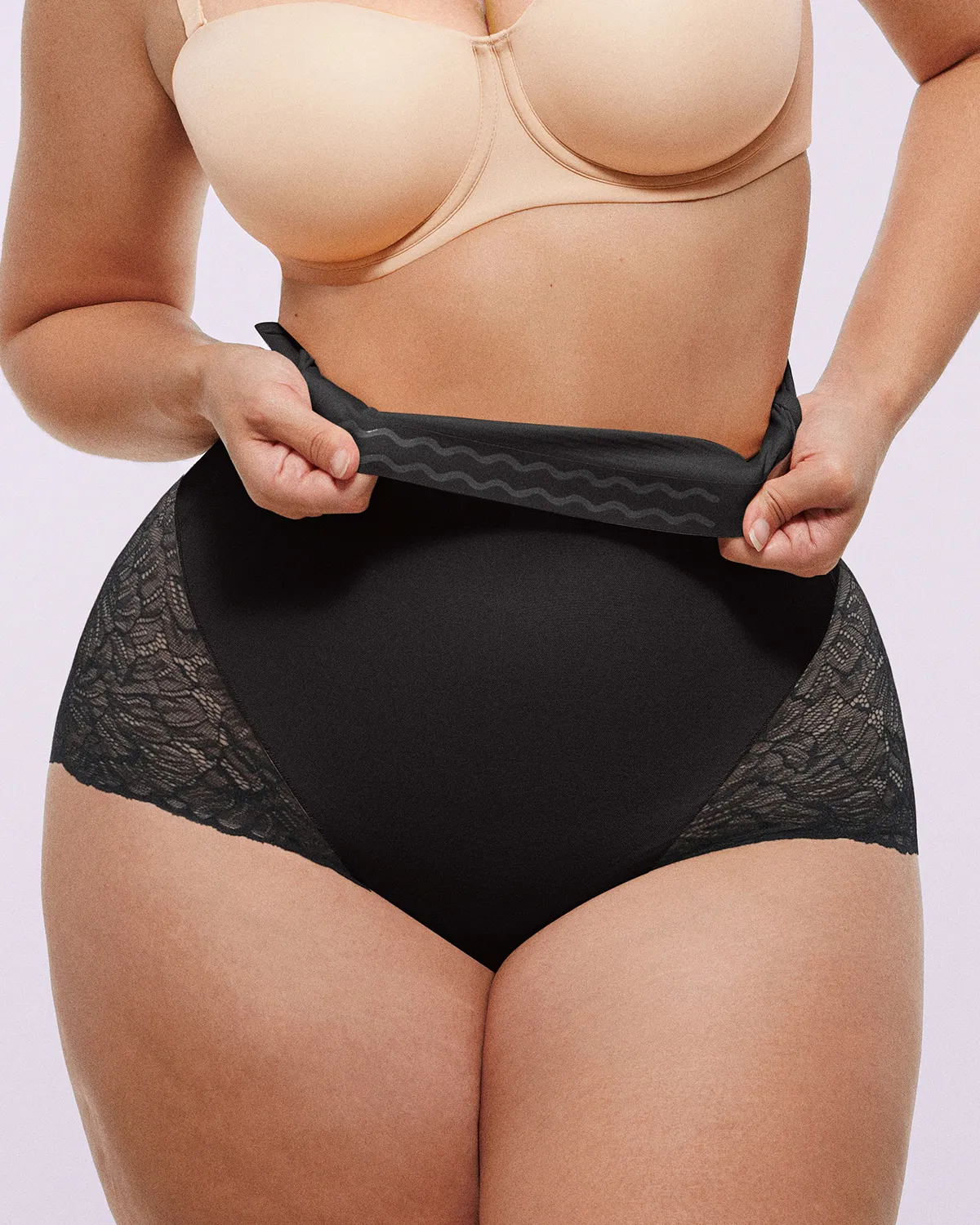 Bare Essentials™ MeshSmooth™ High-Waisted Sheer Lace Brief - Image 16