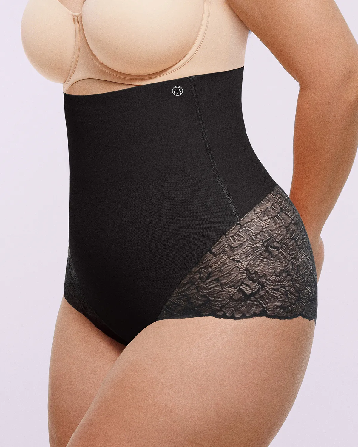 Bare Essentials™ MeshSmooth™ High-Waisted Sheer Lace Brief - Image 17