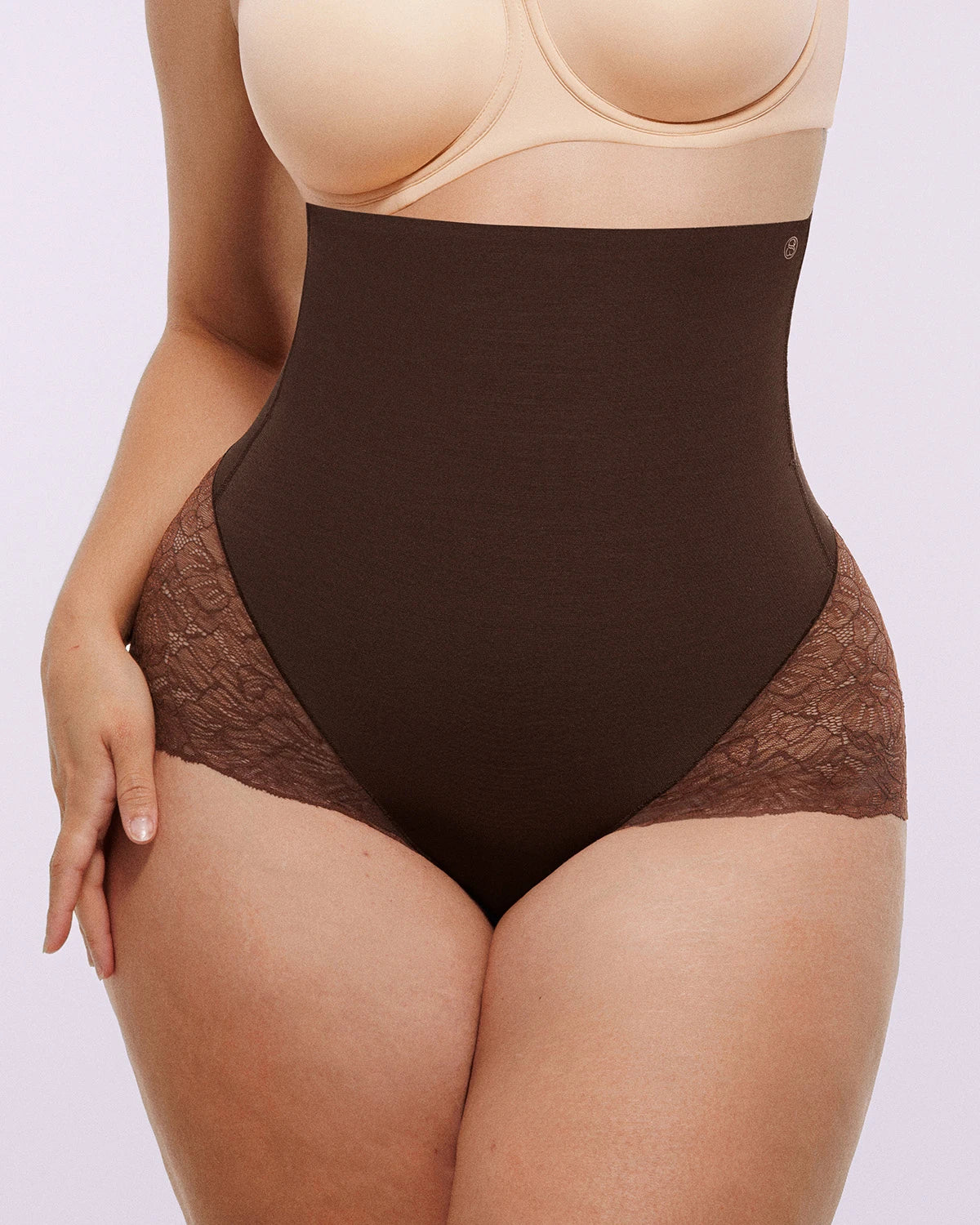 Bare Essentials™ MeshSmooth™ High-Waisted Sheer Lace Brief - Image 5