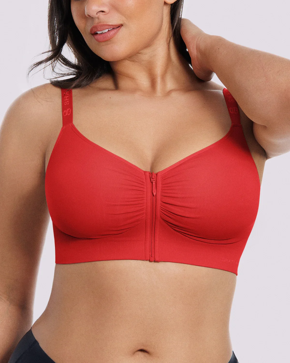 Bare Essentials™ Skin Flow Front-Zipper Wireless Bra - Image 4