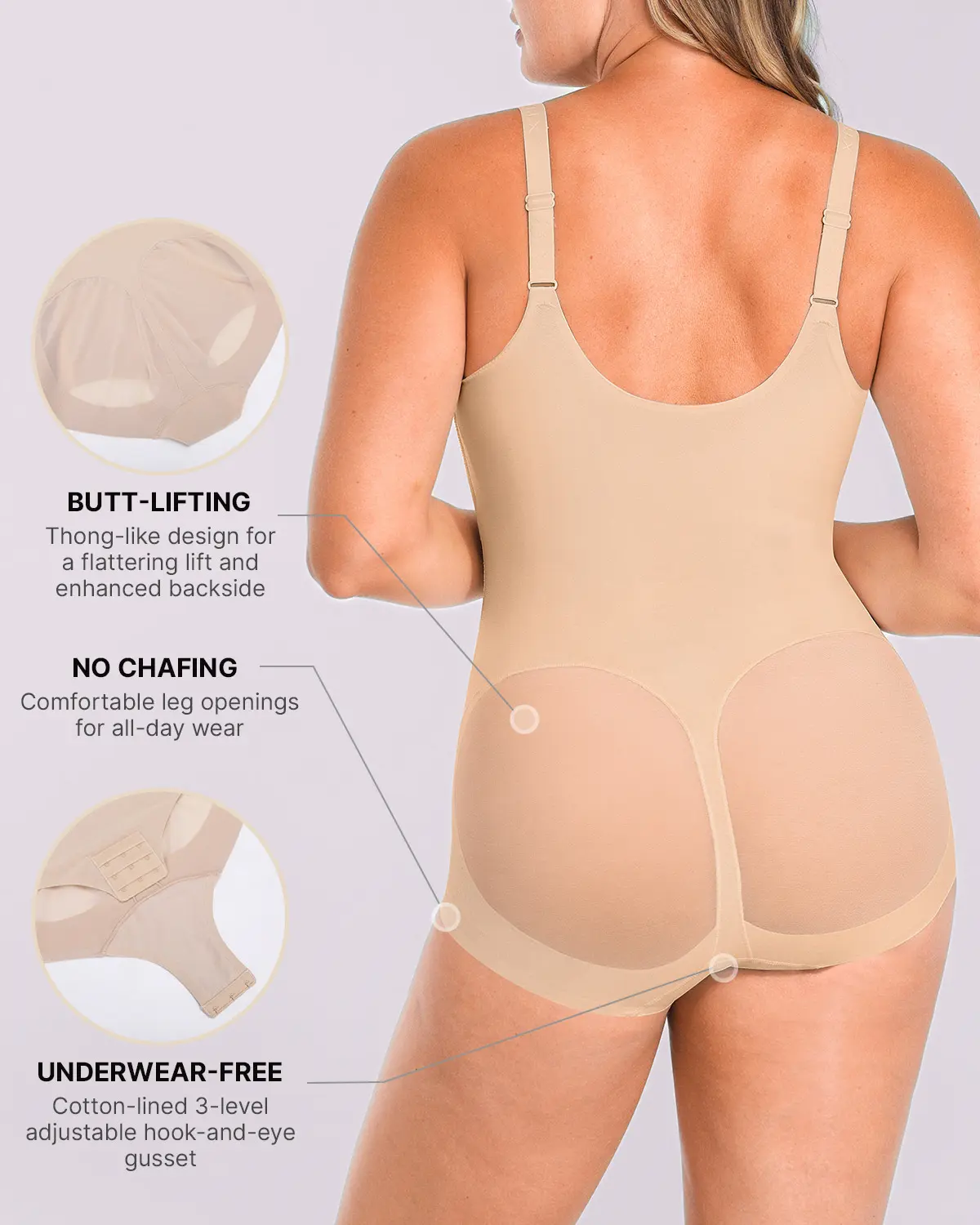 Curve Code™ Contour Comfy Smoothing Brief Bodysuit - Image 9