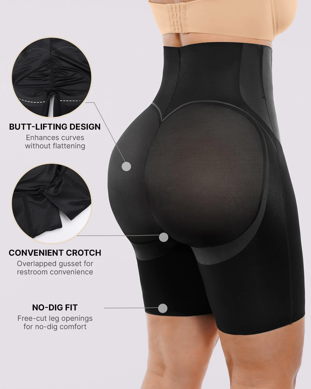 Curve Code™ LYCRA®FitSense™ High-Waisted Mid Thigh Short - Image 14