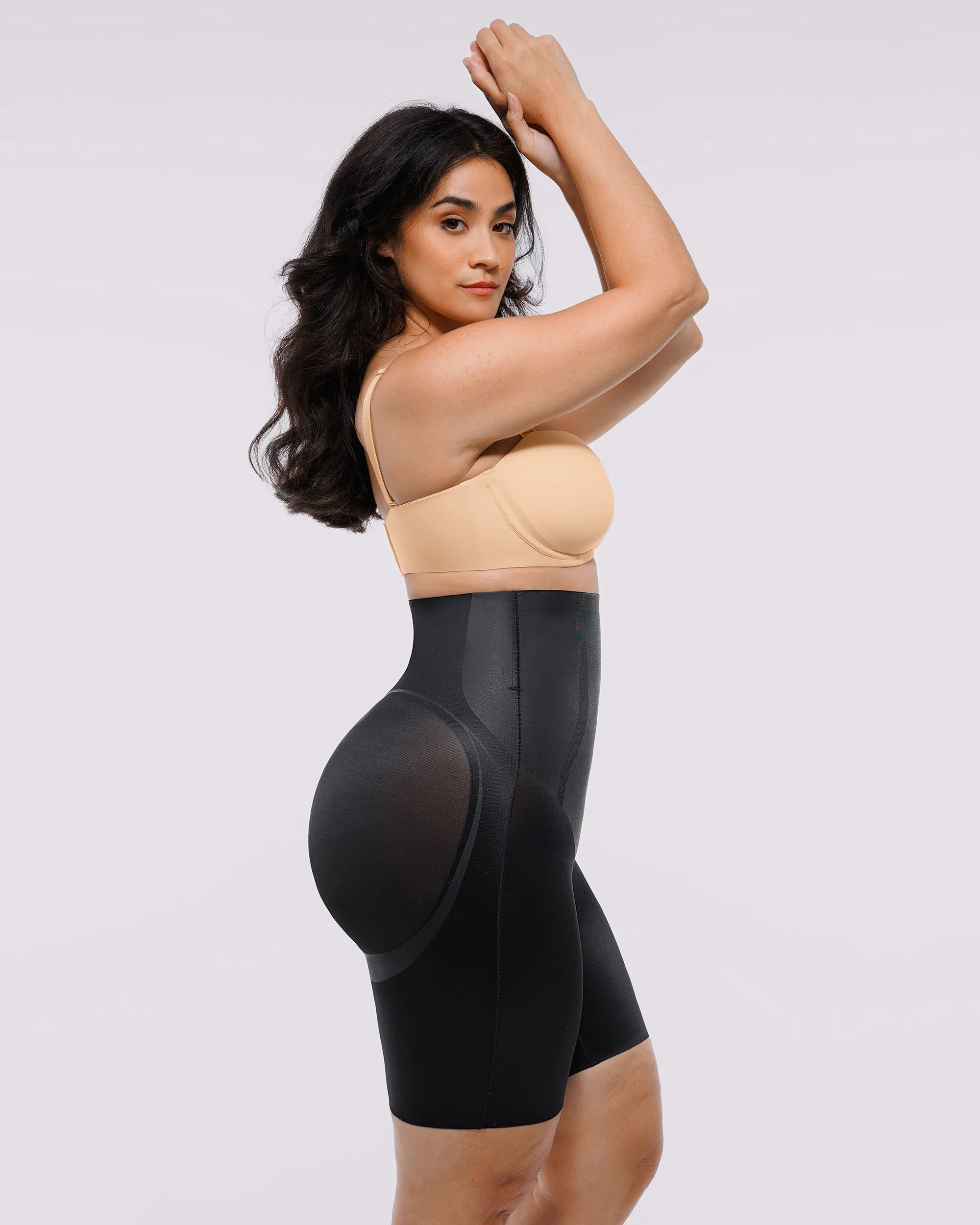 Curve Code™ LYCRA®FitSense™ High-Waisted Mid Thigh Short - Image 18