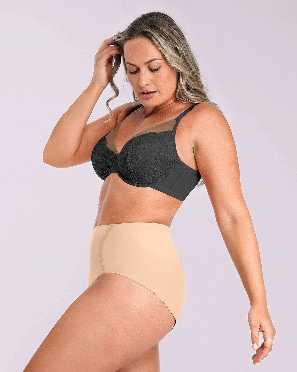 Bare Essentials™ AirSlim® Unlined Lace Underwired Uplift Bra - Image 7